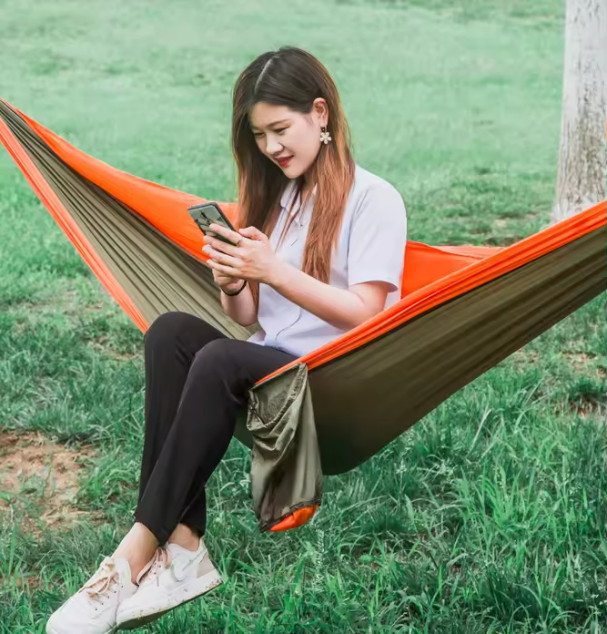 Double Hammock Portable Parachute Nylon - Nowy, niestandardowy hamak z tkaniny spadochronowej