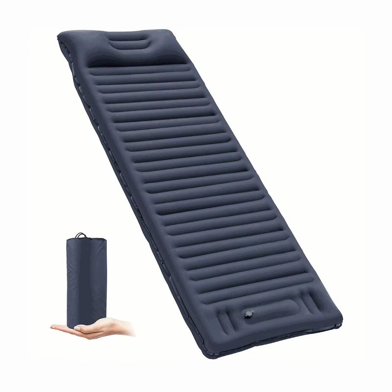 Inflatable Camping Sleeping Pad Pillow - Materac do spania Airo z poduszką,