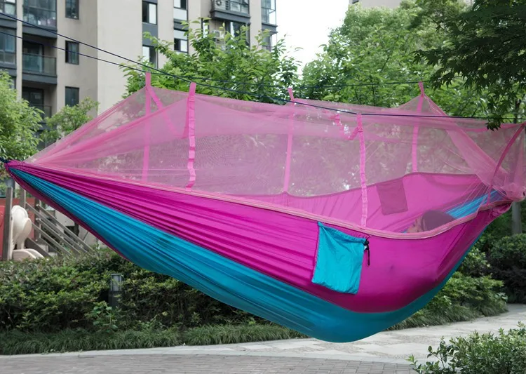 Double Hammock Portable Parachute Nylon - Najlepszy hamak podwójny z siatki 2022,