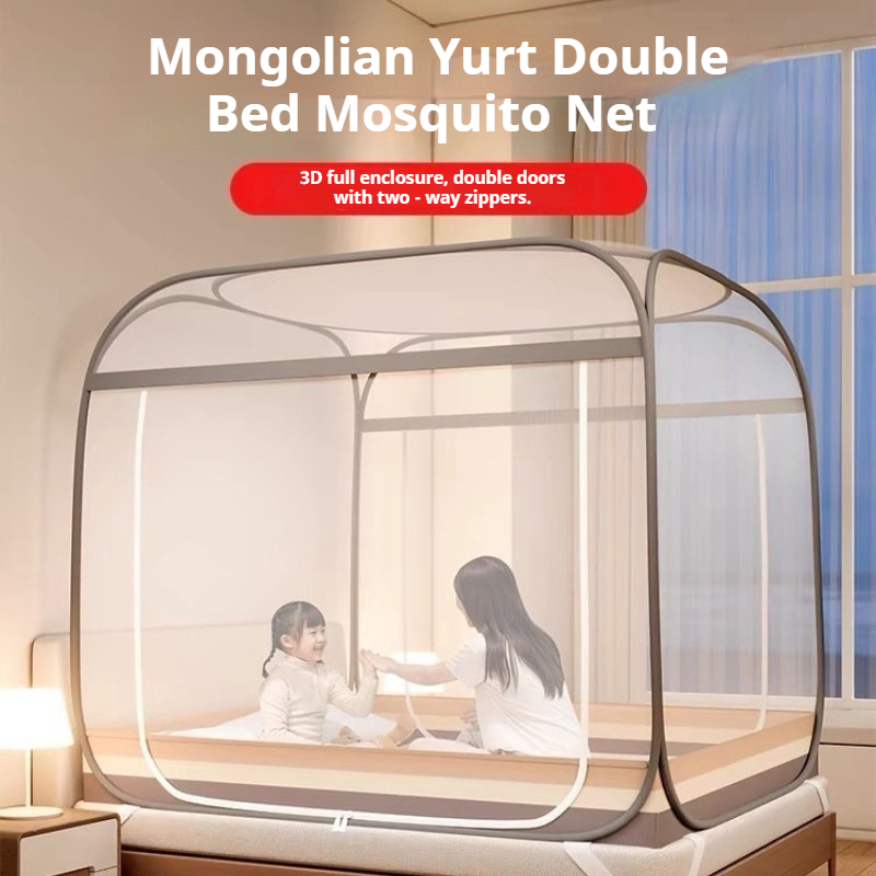 Camping Hammock With Mosquito Net Rainfly - Mongolska Jurta Łóżko Podwójne Siatka Komarowa