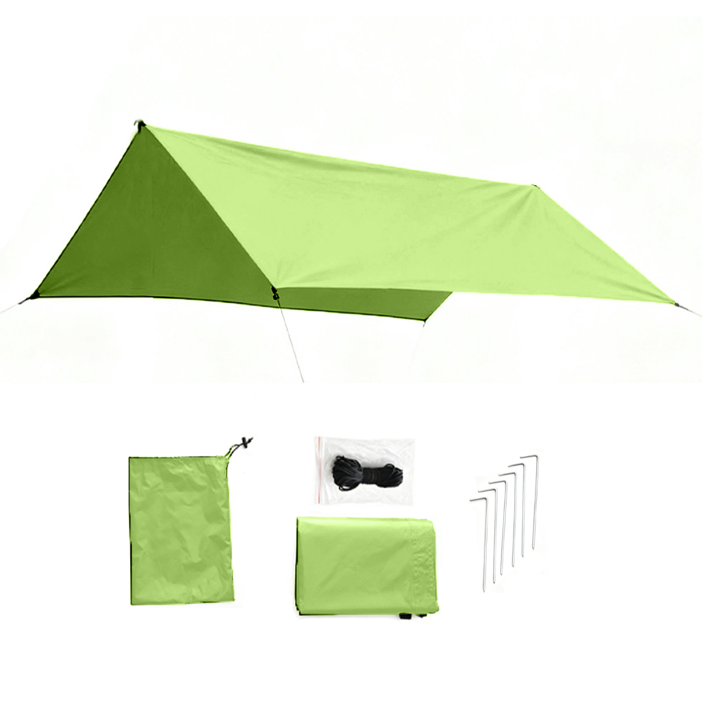Hammock Rain Fly Tarp Waterproof 3X3M - Plandeka kempingowa 3x3 m, wodoodporna, chroniąca