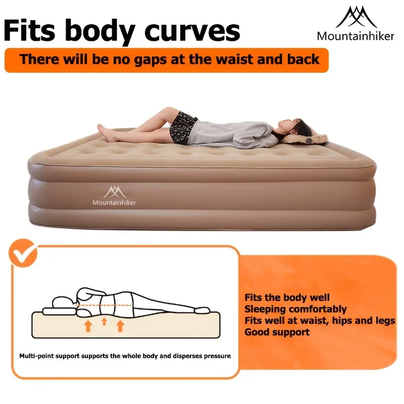 Materac dmuchany Mountainhiker – Camping Air Mattress Built In Pump recenzja i cena