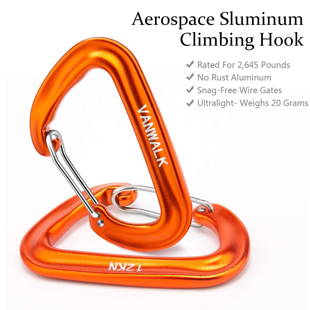 Karabinki 2/5 szt., klamra dru – Carabiners Aluminum 12Kn Heavy Duty recenzja i cena