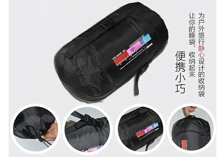 Śpiwór typu mumia na wędrówki  – Sleeping Bag 4 Season Down Winter recenzja i cena