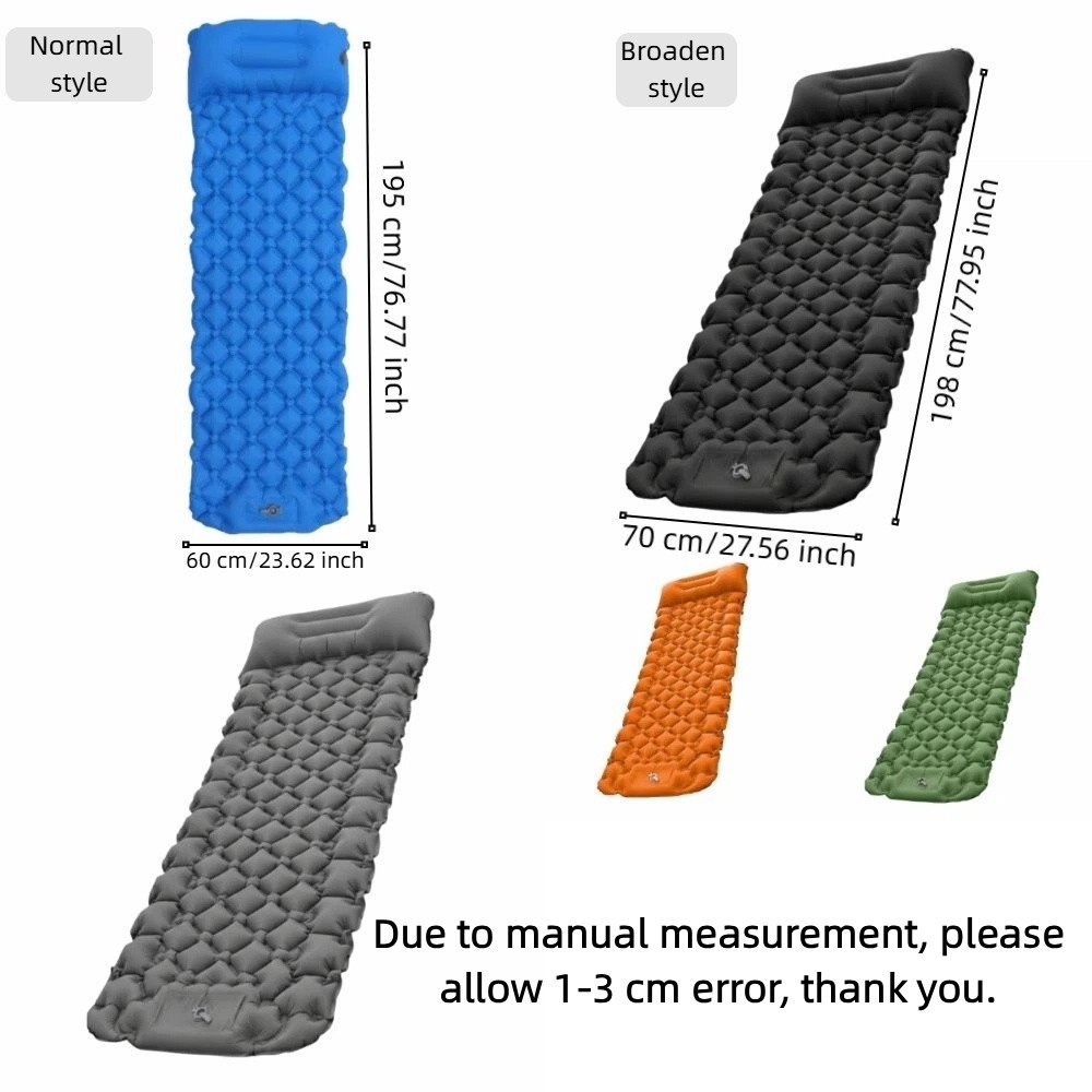 Nadmuchiwana mata kempingowa s – Inflatable Camping Sleeping Pad Pillow recenzja i cena