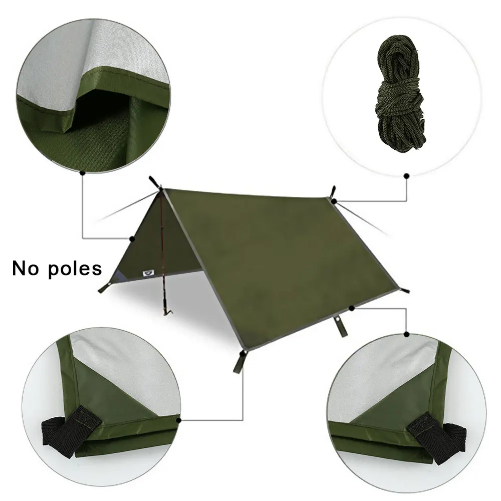 Namiot Plażowy 3x3m Wodoodporn – Hammock Rain Fly Tarp Waterproof 3X3M recenzja i cena