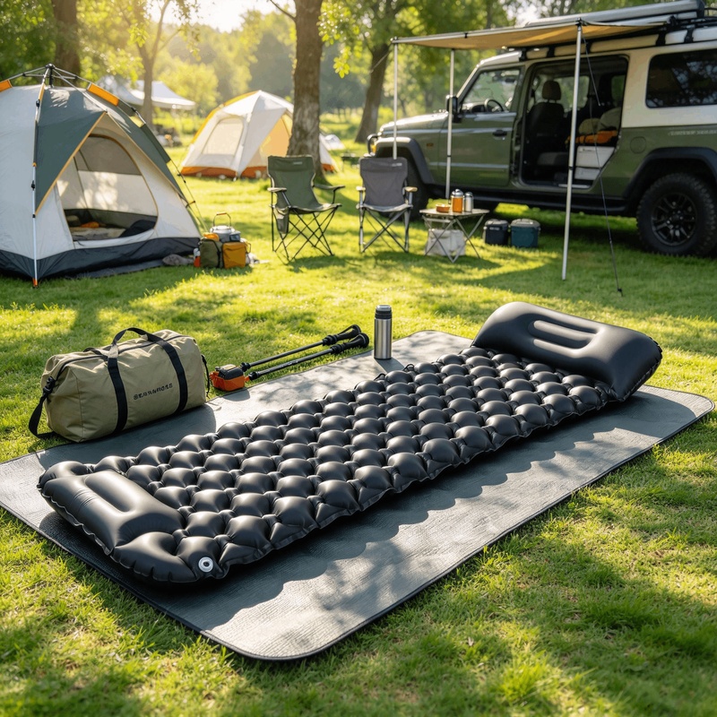 Nadmuchiwana mata do spania na – Camping Air Mattress Built In Pump recenzja i cena