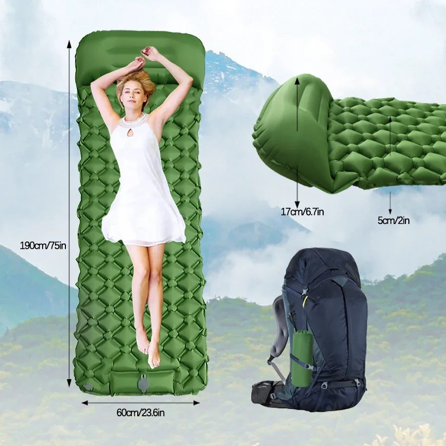 Ultralekka, dmuchana mata do s – Camping Air Mattress Built In Pump recenzja i cena