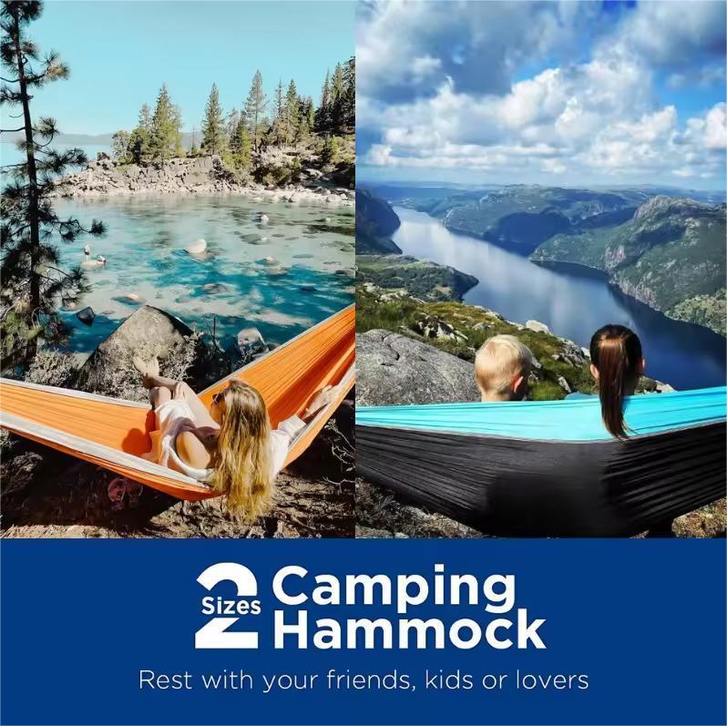 Nowy, niestandardowy hamak z t – Double Hammock Portable Parachute Nylon recenzja i cena