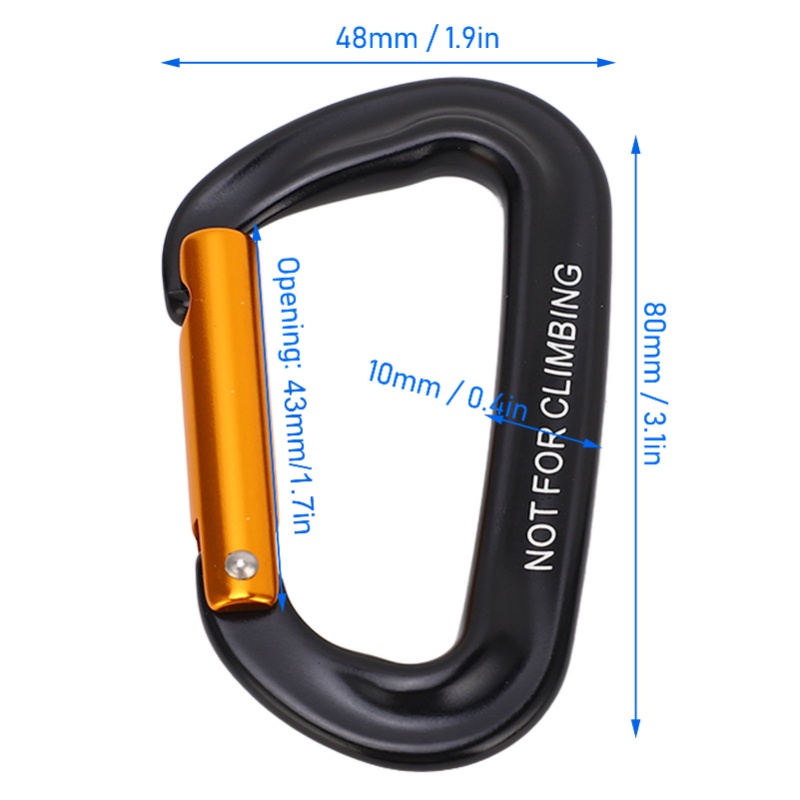 5 szt. karabinków wspinaczkowy – Carabiners Aluminum 12Kn Heavy Duty recenzja i cena
