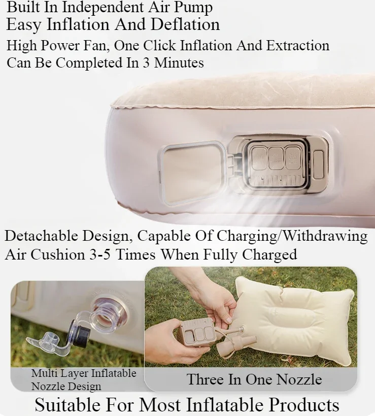 MOUNTAINHIKER Nadmuchiwany Mat – Camping Air Mattress Built In Pump recenzja i cena
