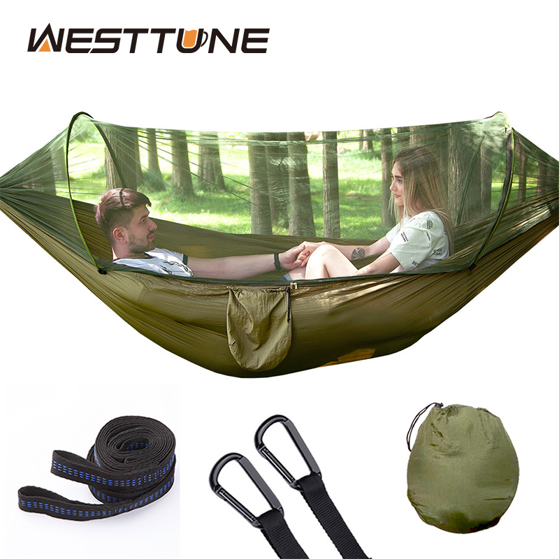 WESTTUNE Outdoor Camping hamak – Camping Hammock With Mosquito Net Rainfly recenzja i cena