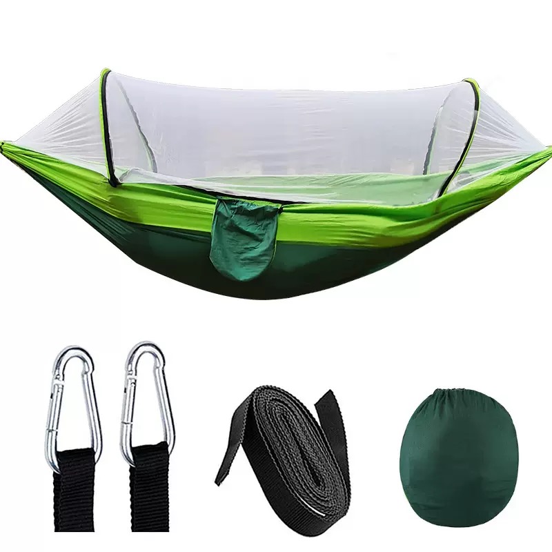 Hamak kempingowy 2w1 z moskiti – Camping Hammock With Mosquito Net Rainfly recenzja i cena