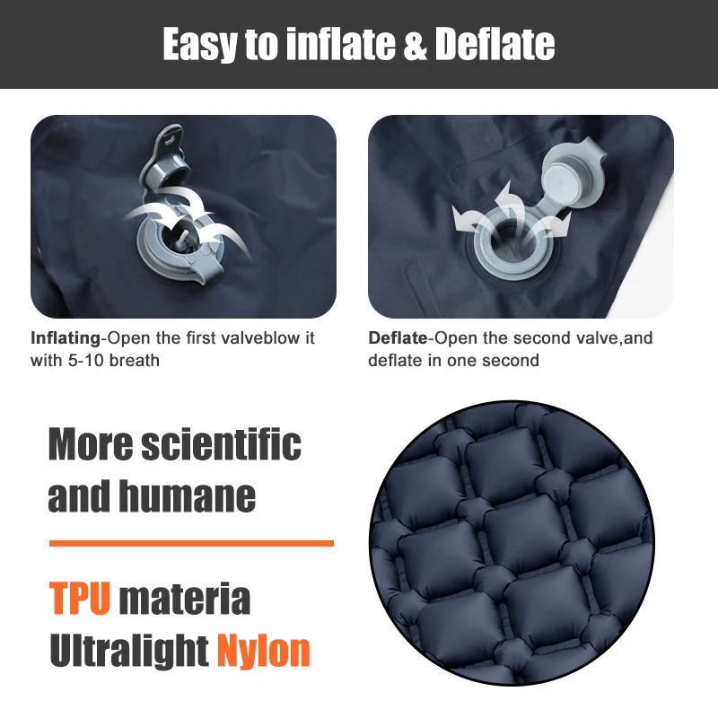 Outdoor Camping karimata skład – Inflatable Camping Sleeping Pad Pillow recenzja i cena