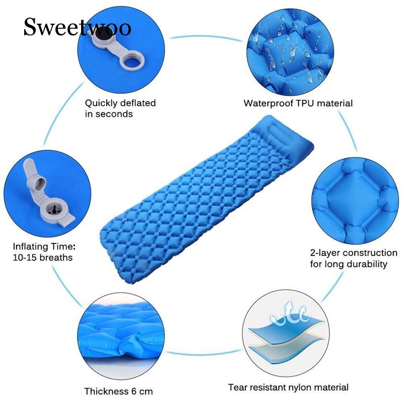 Camping karimata Ultralight, s – Inflatable Camping Sleeping Pad Pillow recenzja i cena