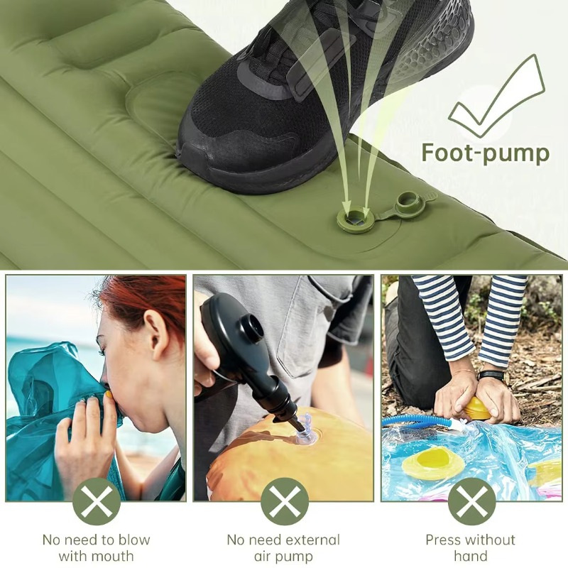 Materac do spania Airo z podus – Inflatable Camping Sleeping Pad Pillow recenzja i cena