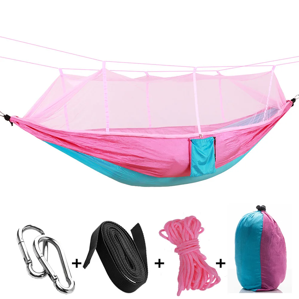 Najlepszy hamak podwójny z sia – Double Hammock Portable Parachute Nylon recenzja i cena