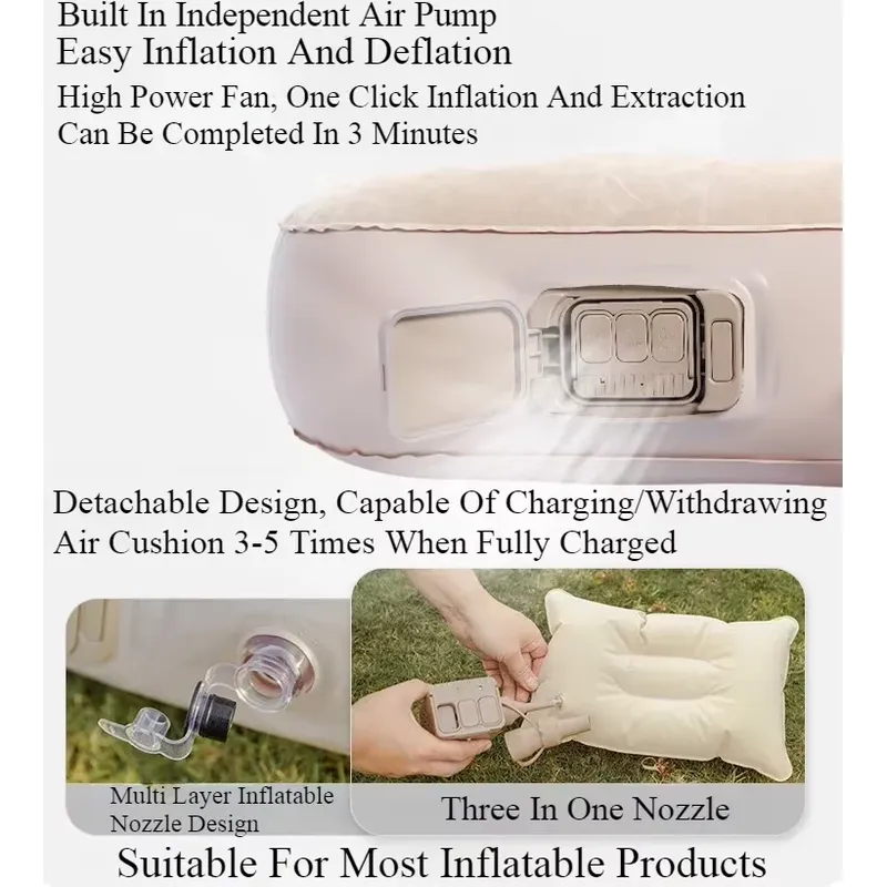 Nadmuchiwany materac powietrzn – Camping Air Mattress Built In Pump recenzja i cena