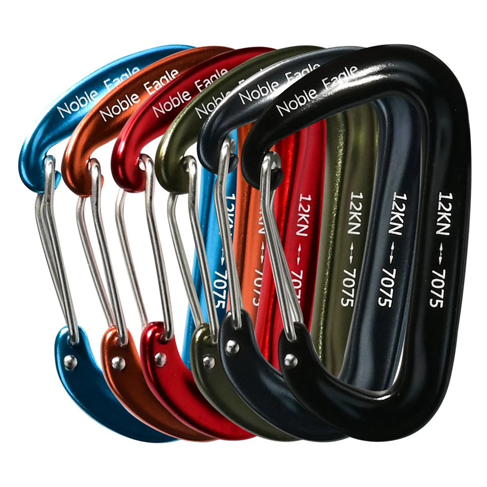 6 SZT. Karabiny D-ringowe Alum – Carabiners Aluminum 12Kn Heavy Duty recenzja i cena