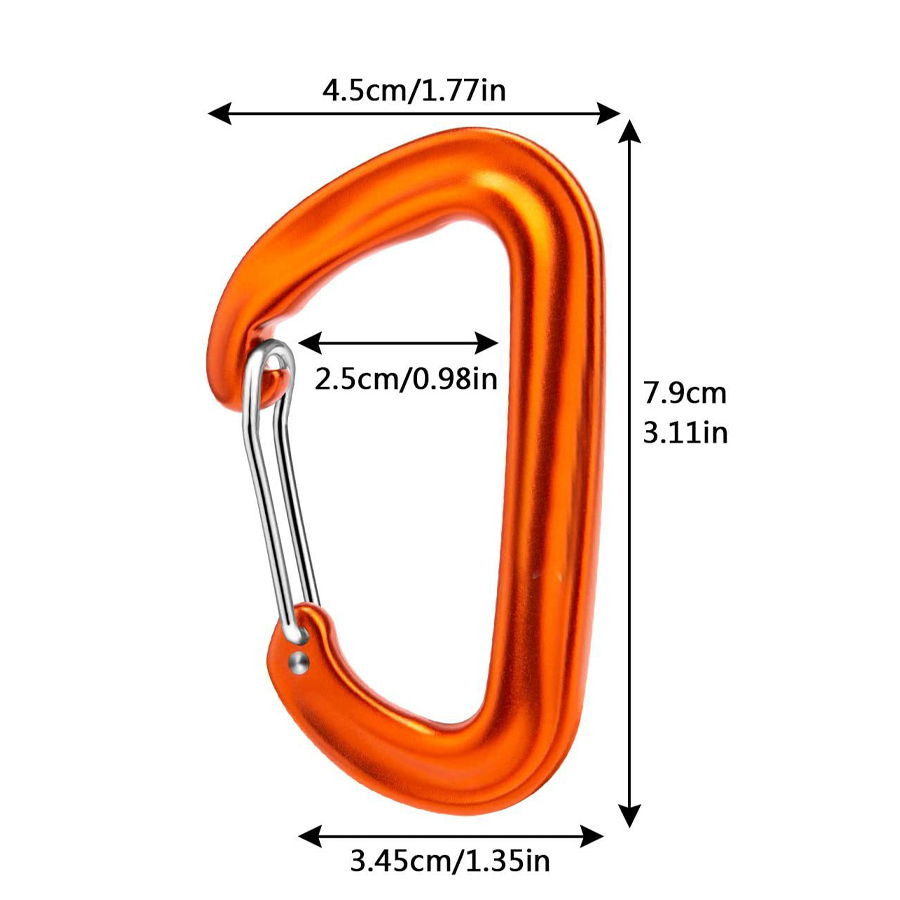 Karabińczyk, lekkie, wytrzymał – Carabiners Aluminum 12Kn Heavy Duty recenzja i cena
