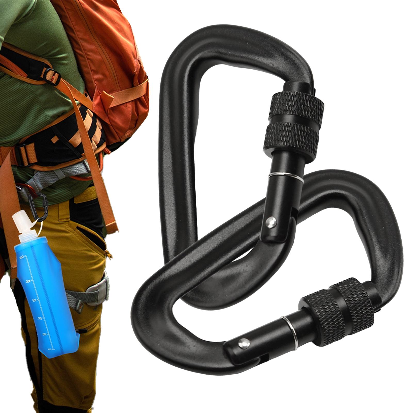 Karabińczyki z blokadą typu D, – Carabiners Aluminum 12Kn Heavy Duty recenzja i cena
