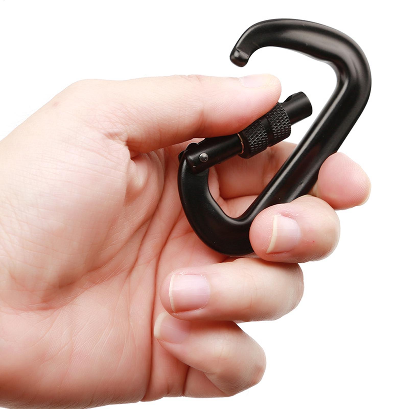 Karabińczyki z blokadą typu D, – Carabiners Aluminum 12Kn Heavy Duty recenzja i cena