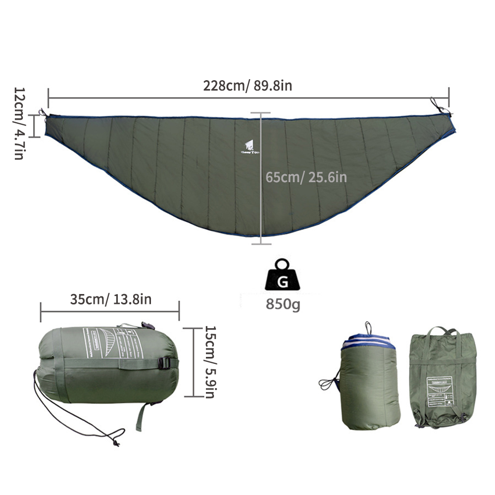 Przenośny hamak pod kołdrę Zim – Underquilt For Camping Hammock Cold Weather recenzja i cena