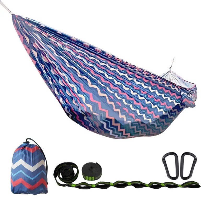 Wzorzysty hamak spadochronowy, – Double Hammock Portable Parachute Nylon recenzja i cena