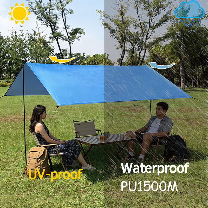 Plandeka kempingowa 3x3 m, wod – Hammock Rain Fly Tarp Waterproof 3X3M recenzja i cena