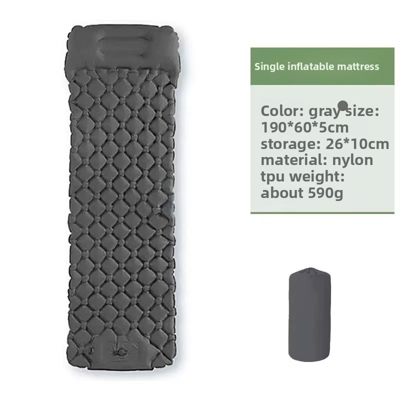 Wytrzymała nylonowa, wygodna,  – Inflatable Camping Sleeping Pad Pillow recenzja i cena