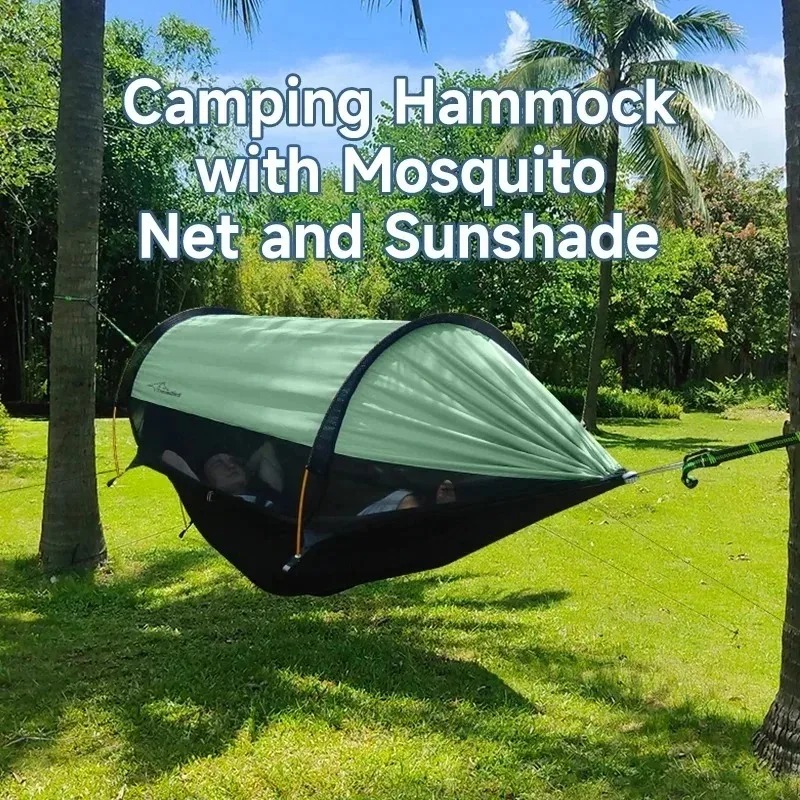 Hamak Campingowy na Zewnątrz z – Camping Hammock With Mosquito Net Rainfly recenzja i cena